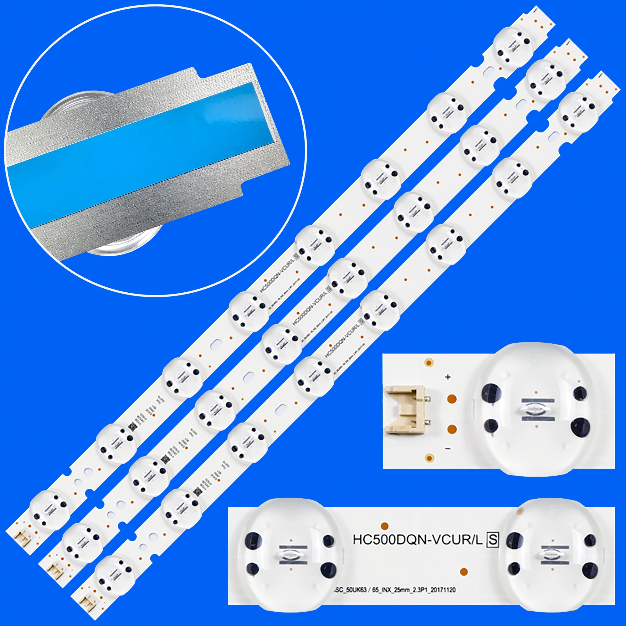 

Светодиодная лента подсветки для 50UK6500PLA 50UK6510PLA 50UK6510PLB 50UK6510PSF 50UK6520PLA 50UK6520PSA HC500DQN-VCUL9-911X