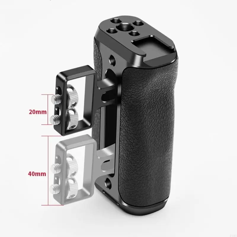 F3MA Ergonomic Side Handle for Camera Cage with Detachable Tool Storage Slot