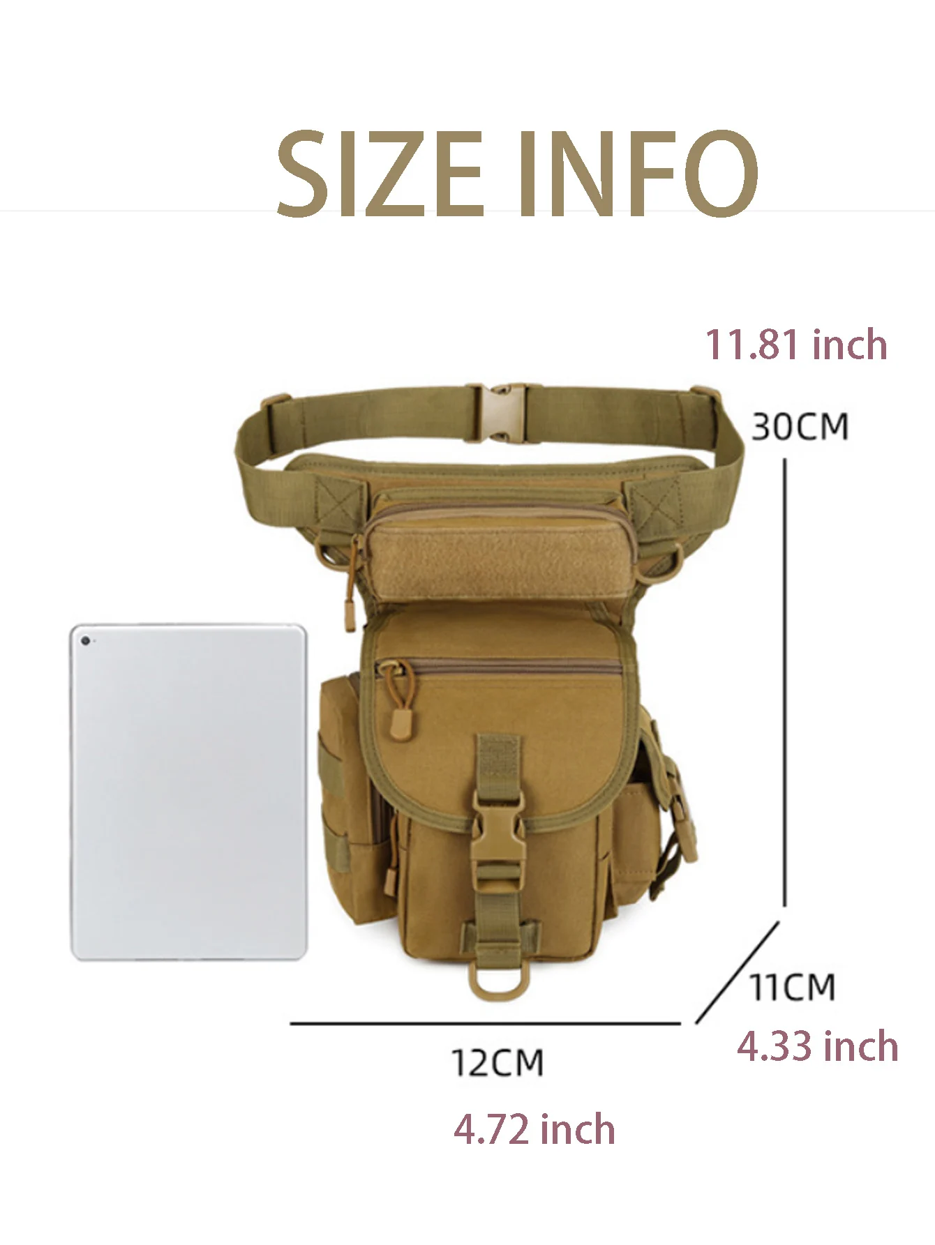 Waterproof Outdoor Waist Pack For Hiking Cycling