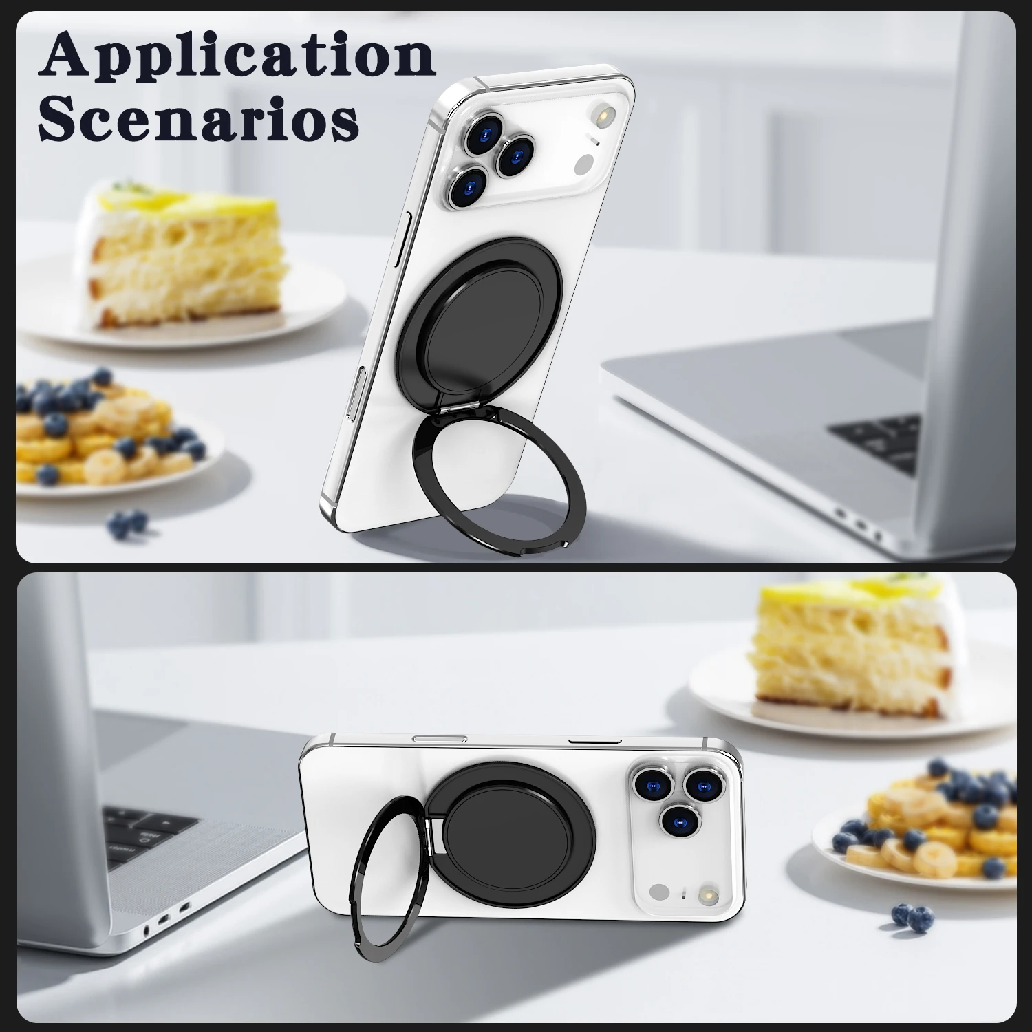 Adjustable Portable Folding Ring Back Sticker Phone Holder