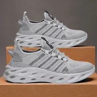 Men Shoes Comfortable Unisex Sneakers Breathable Couple Running Shoes Women Tennis Sports Shoe Size 37-47 Yellow Walking Sneaker - Image 4