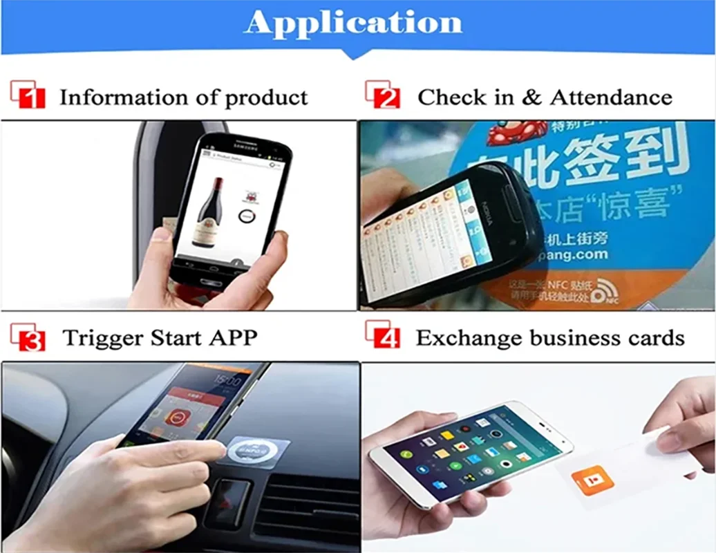 NFC Tag Ntag216 Label NFC 216 Adhesive Sticker RFID 13.56Mhz 10/20/50PCS For Huawei Share ios13 Personal Automation Shortcuts nfc labels,rfid stickers,rfid sticker,rfid tag
