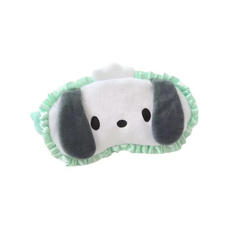 Sanrio Cartoon Flounce Eyeshade Japanese Style Eye Patch Kuromi My Melody Pochacco Cinnamoroll Sleeping Blindfold For Girl 4