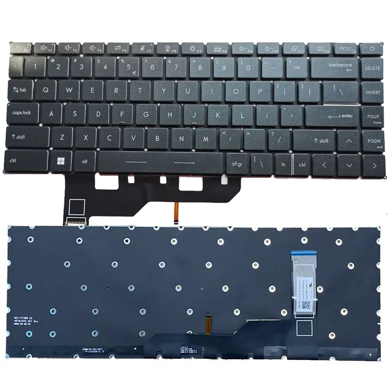 Novos Eua Retroiluminado para Msi Stealth 15m A11uek A11uekv A11ue A11sdk A11sek Ms1562 Teclado do Portátil Luz Inglês