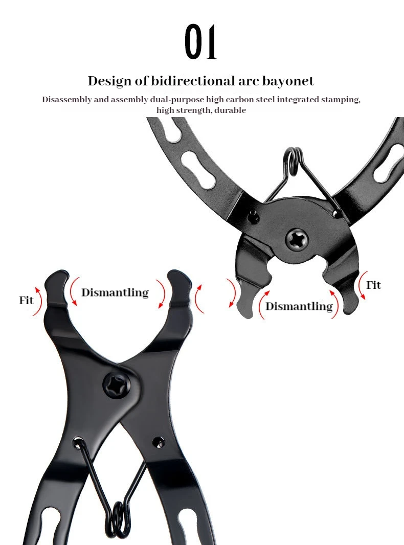 Fahrradketten-Schnallenzange, MTB-Fahrradkette, Schnellspanner, Entfernung der Magic Link-Klemme, Installationszange, Reparaturwerkzeuge für Rennradfahren – Detail 3