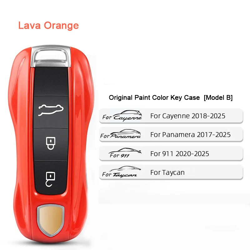 Für Porsche Panamera Spyder Carrera Macan Boxster Cayman Cayenne 911 970 981 991 Smart Remote Key Case Fob Abdeckungen Tasche Schlüssel Shell – Detail 23