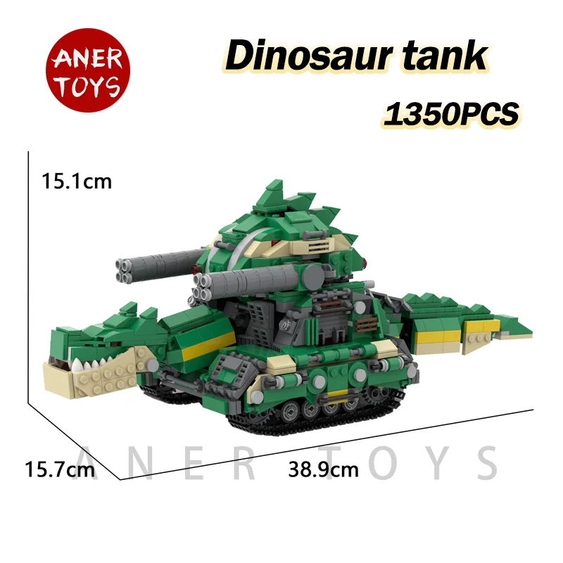 

MOC World of Tanks KV444 Soviet Unit Collection Technical Landcruiser Building Blocks WW2 Military Weapon Bricks Model Army Toys