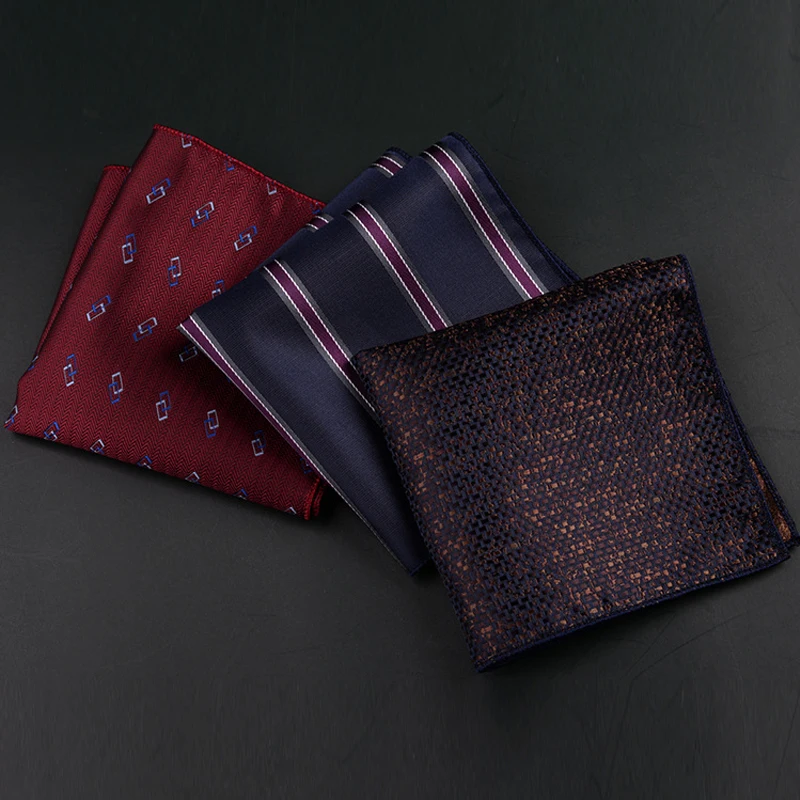 

1/9 Pieces Men's Dress Shirt Chest Scarf Men's Silk Handkerchief Wedding Party Restaurant Business Handkerchief Napkins