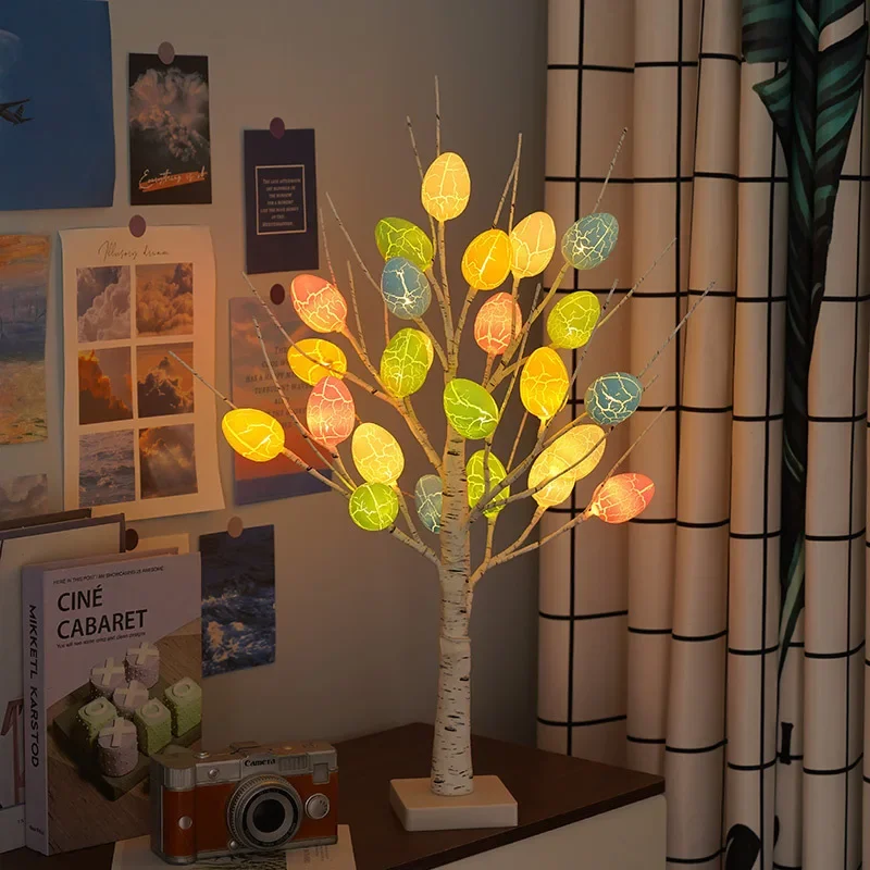 

Easter Small Tree Light LED Egg Decorative Light Festival Party Event Scene Layout Landscape Luminous Tree