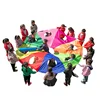 [Funny] 2M/3M/4M/5M/6M Diameter Outdoor game whack-a-mole Rainbow Umbrella Parachute Toy Jump-Sack Ballute Play game mat toy 1
