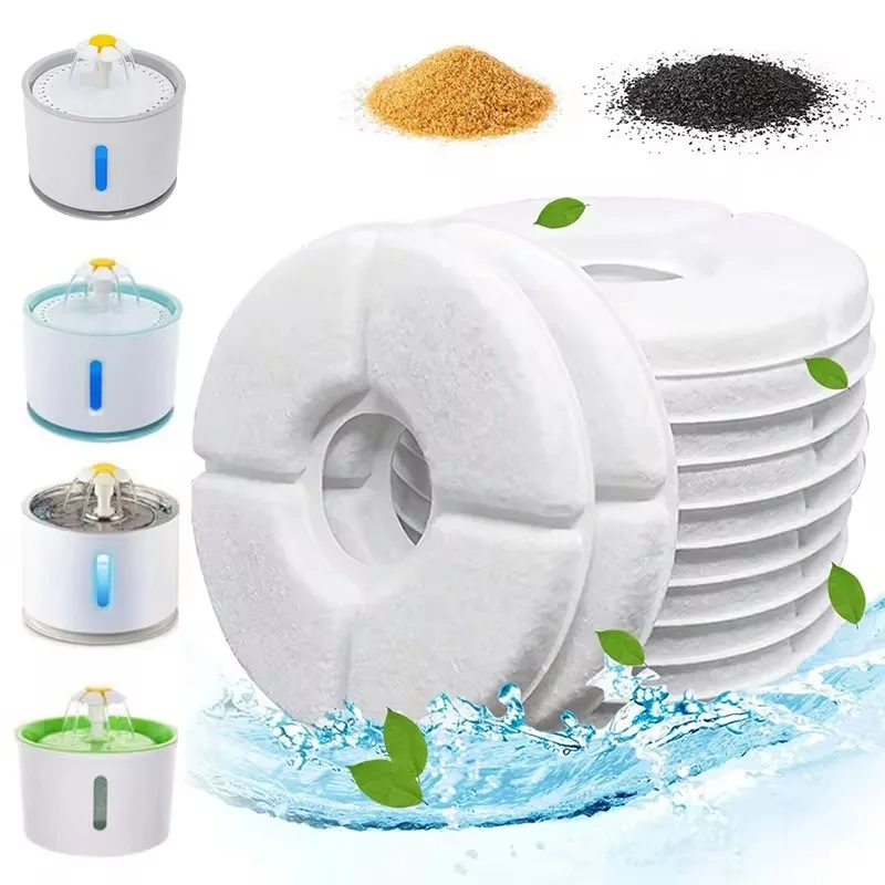 Replacement Filter Pet Drinking Fountain Water Dispenser Activated Carbon 12Pcs water dispenser filter pet fountain filter