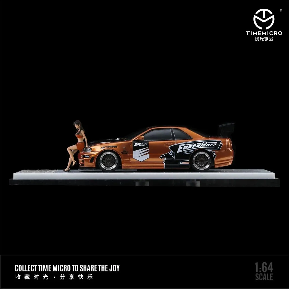 TIME MICRO 1:64 GTR 34 Z-tune Painting Alloy Car Model Model Car Collection& Display& Gift 6