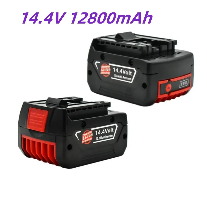 

14.4V 12800mah Rechargeable Li-ion Battery cell pack for BOSCH cordless Electric drill screwdriver BAT607 BAT607G BAT614G