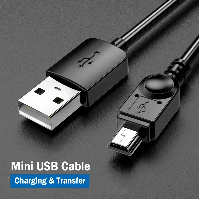 

USB2.0 Mini USB Cable Fast Data Transfer V3 Power Charger Cable for Camera Mobile Hard Disk Car Drive Recorder TV MP3 MP4 Player