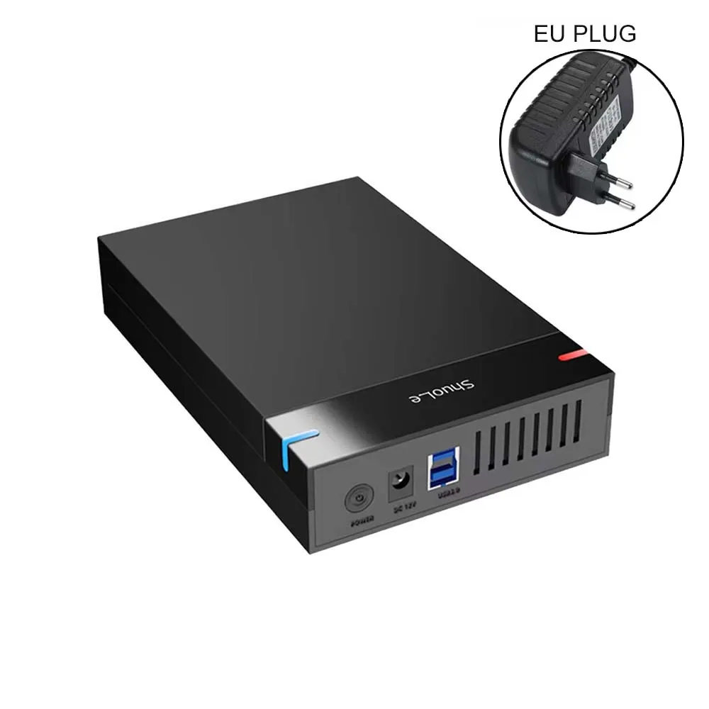 3.5 Inch Portable External Hard Drive Case Box Enclosure SATA SSD HDD 10TB USB 3.0 Transmission PC Laptop TV Cellphone