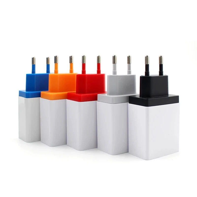 220V 4 Ports USB 5V3A Charge Power Adapter Mobile Phone Charger QC3.0 Charging EU/US Plug Outlet Travel Charger