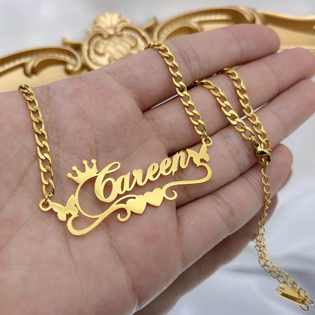 Name Necklace With Crown 2025
