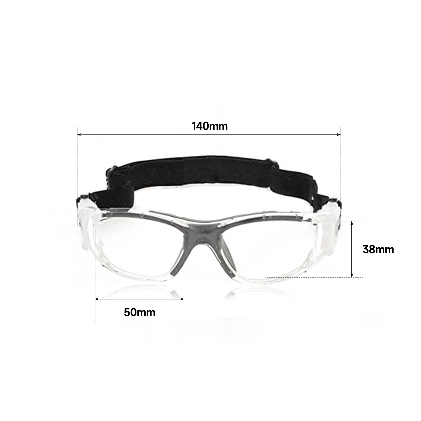 Children Basketball Glasses for Boys & Girls, Clear Lens Teenage Sports Goggles, Protection Soccer Eyeglasses