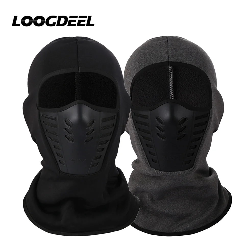 

LOOGDEEL Skiing Cycling Balaclava Men Windproof Dustproof Warmth Sports Headwear Outdoor Running Mask Motorcycle Riding Bike Cap