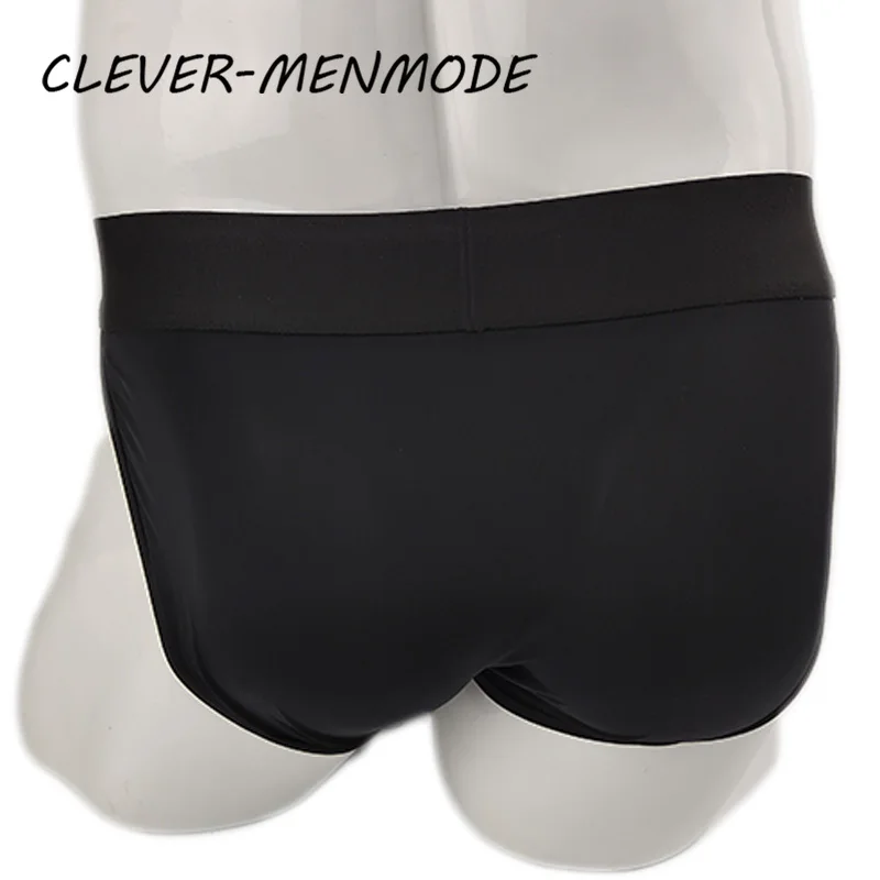 Men patent leather briefs men's sexy O-ring elephant nose briefs