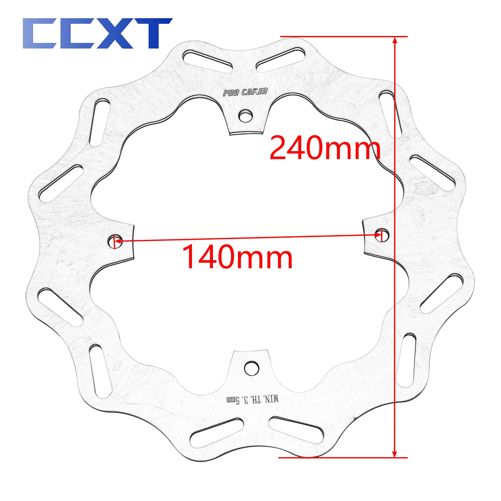 Motorcycle 270mm 260mm 240mm Front Rear Brake Disc Rotor For Honda CRF250X CRF450X 2004-2021 CRF 250R 450R 250RX 450RX CR125 250