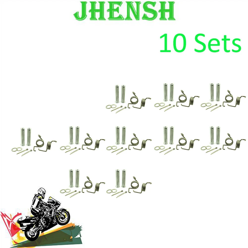 JHENSH Premium Footpegs Pins and Springs Set