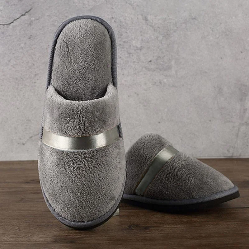 1Pair Disposable Winter Slipper Men Women Hotel Home Slippers Non-slip Portable Travel Sandals Coral Fleece Soft Warm Flip Flops