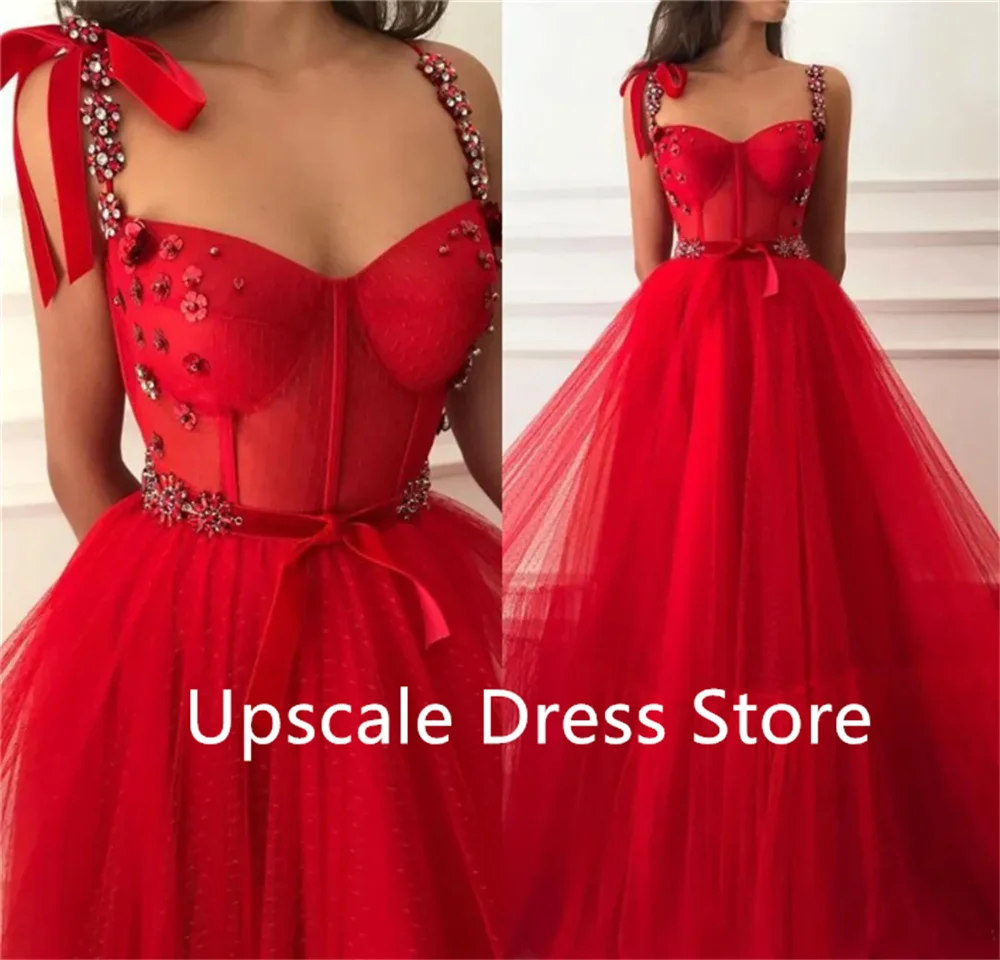 

Новинка Весна 2024, милое красное платье-трапеция на бретелях-спагетти для выпускного вечера, женское платье для вечеринки