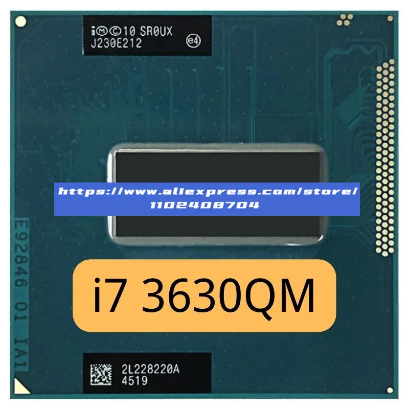 Intel I7 3630Qm I7-3630Qm Sr0Ux Pga 2.4Ghz Quad Core 6Mb Di Cache Tdp 45W 22Nm Presa Cpu Per Laptop G2 Hm76 Hm77 I7-3630Qm Processore