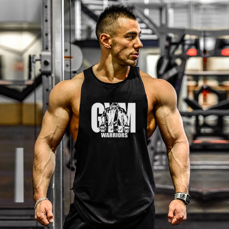 

Gym Clothing Bodybuilding Mens Tank Top Muscle Sleeveless Singlets Fashion Workout Man shirt Mesh Fitness Training Running Vests