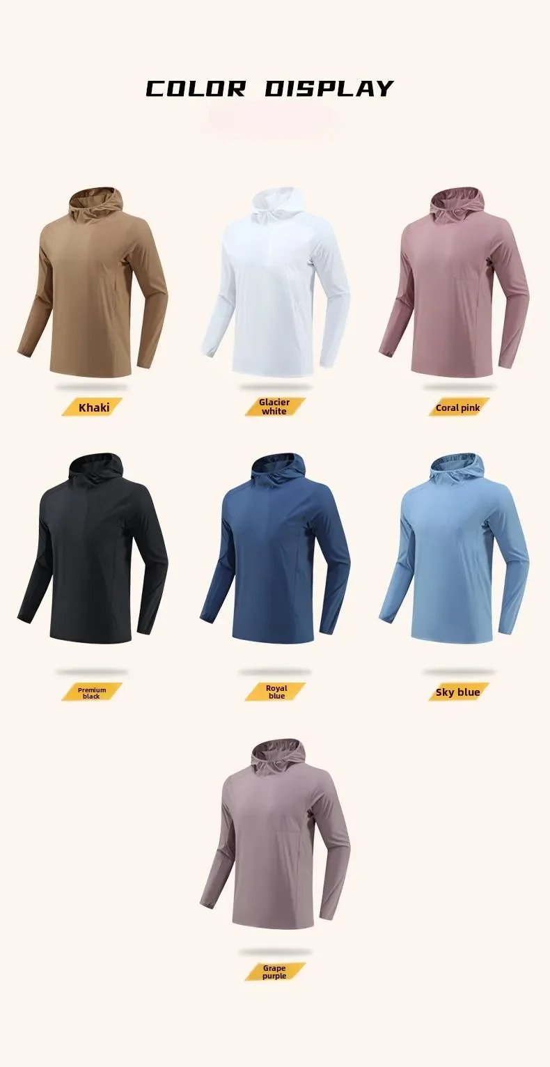 Men Muscle Quick Drying Training T-Shirt Bodybuilding Gym Tees Outdoor Running Jogging Hoodie Casual Elastic Sportswear