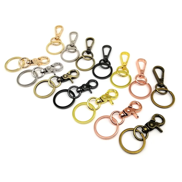 Lobster Key Ring Hook Chain  Metal Lobster Clasp Clips Bag - 5pcs Gold  Chain Ring - Aliexpress