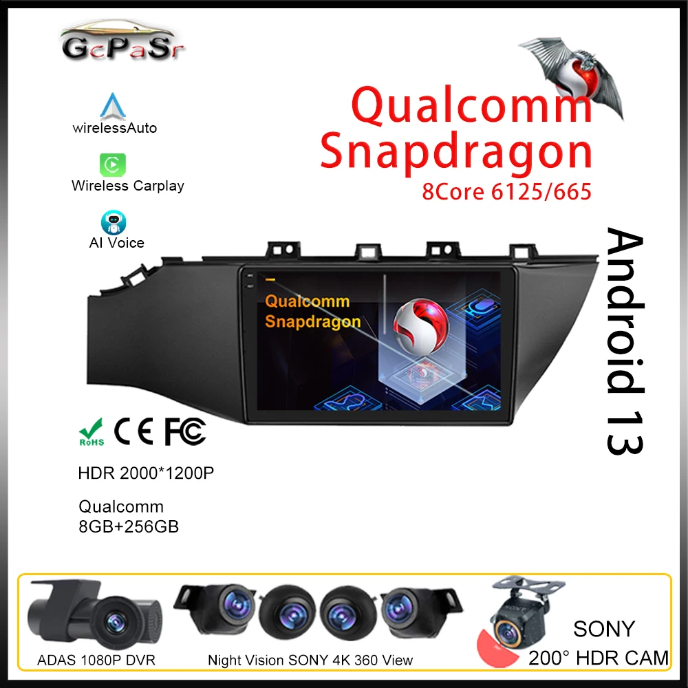 

Qualcomm For KIA RIO 3 K2 2010 - 2020 Android Auto Car Radio Player Stereo Wifi BT CPU Autoradio GPS Video Navigation HDR QLED