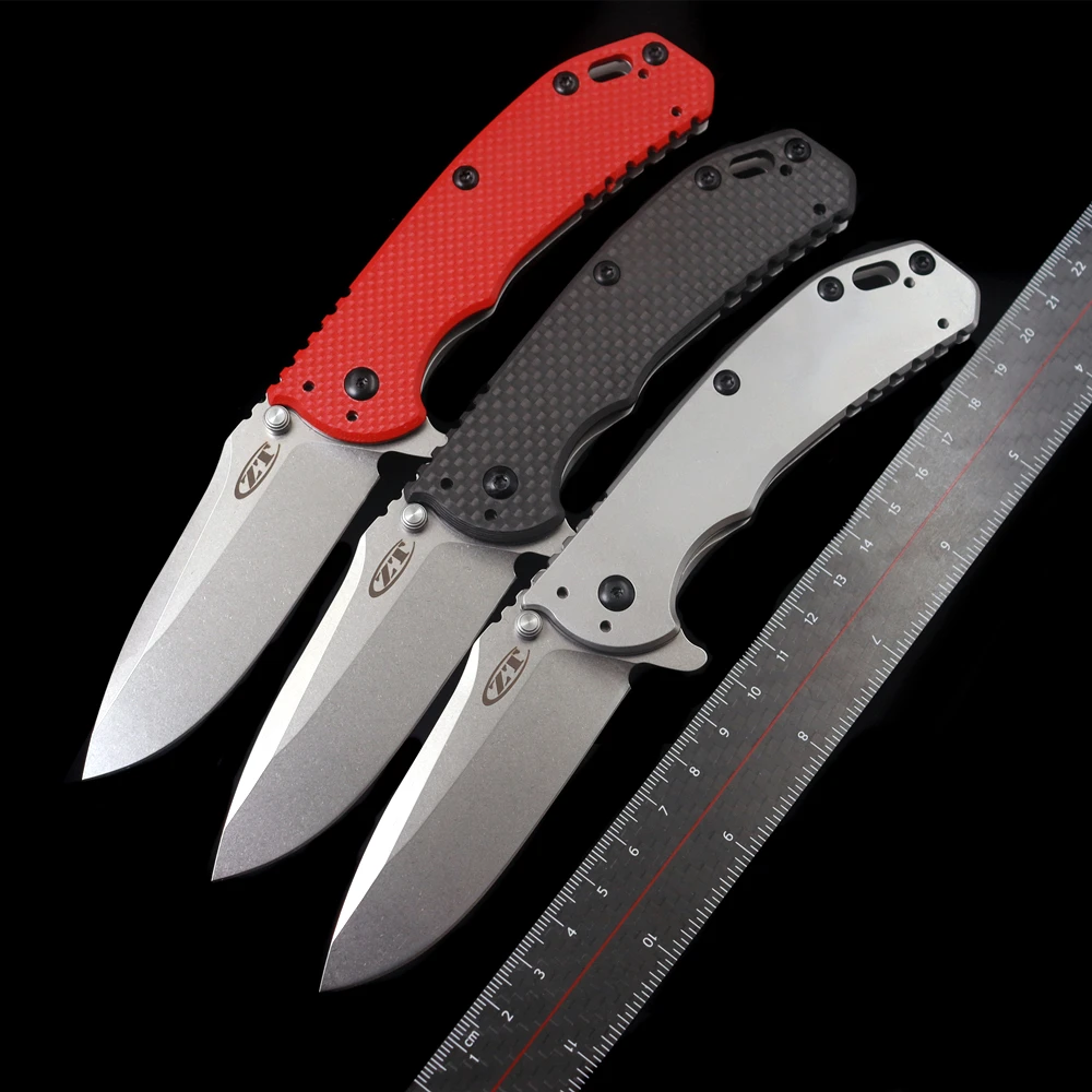 Складной нож ZT0566 ZT 0566CF походный охотничий карманный тактический инструмент для