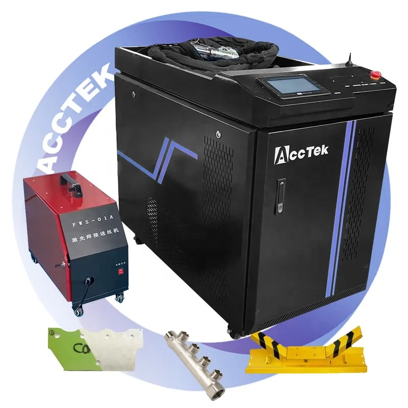 

portable 3 IN 1 Metal mold welder cleaner machine 1000w Laser rust removal Handheld Fiber Laser Cleaning Welding Machine