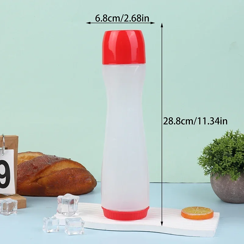Enhanced Hand-Cranked Batter Mixing Bottle - 700ml Pancake & Crepe Dispenser