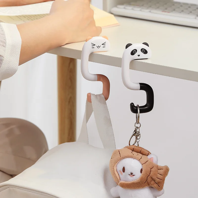 1/2/4 Stück Büro-spezifische seitliche Hängetasche, seitlicher Rucksackhaken für den Schreibtisch, Artefakt zum Aufhängen an der Schreibtischseite, ohne Bohren, abnehmbar