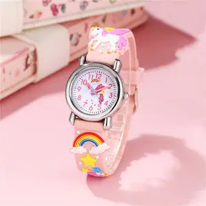 Reloj Infantil Niño Niña - Correa Silicona Con Dibujos En Relieve - Esfera  30 mm