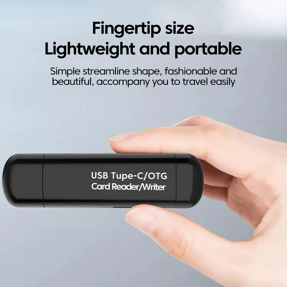 멀티 in 1 Type C SD TF 카드 리더기 USB To Type C/Micro USB/SD/TF 스마트 메모리 카드 리더 어댑터(PC 노트북 액세서리용)