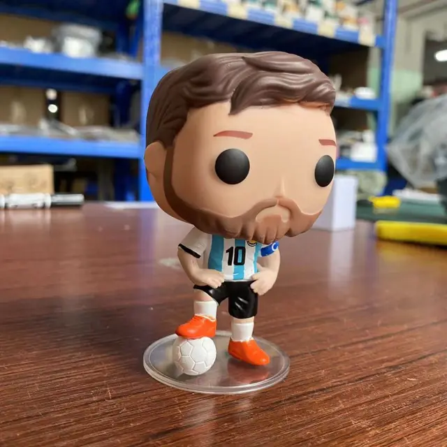 Funko Pop Football Stars Lionel Messi #10 Decoration Ornaments Action Figure Collection Model Toy