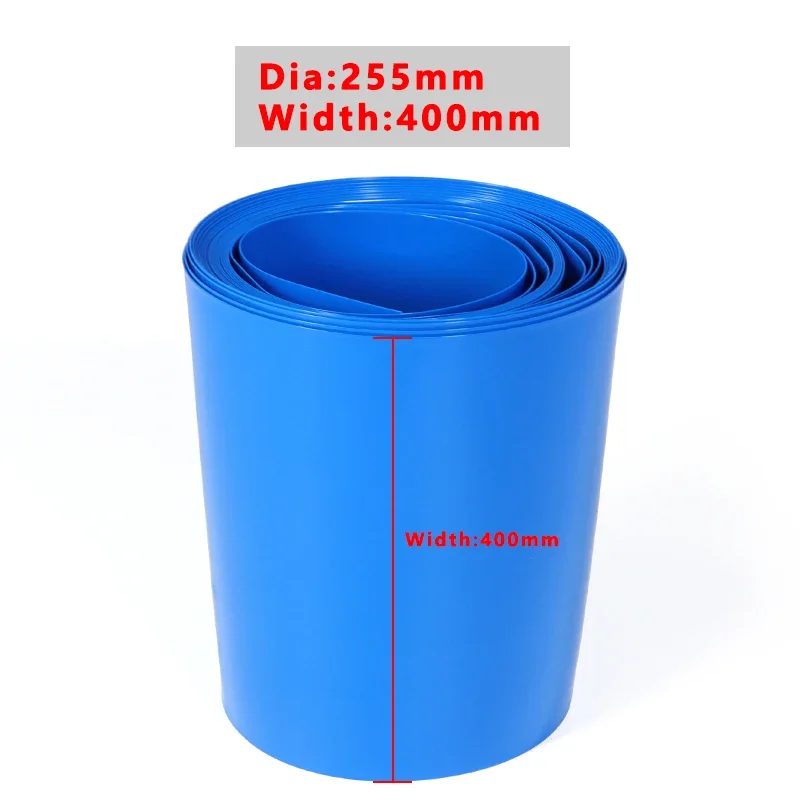

1/5/10m PVC Heat Shrink Tube Width 400mm Insulated Film Wrap Protection Case Wire Cable Sleeve Lithium Battery 18650 Pack