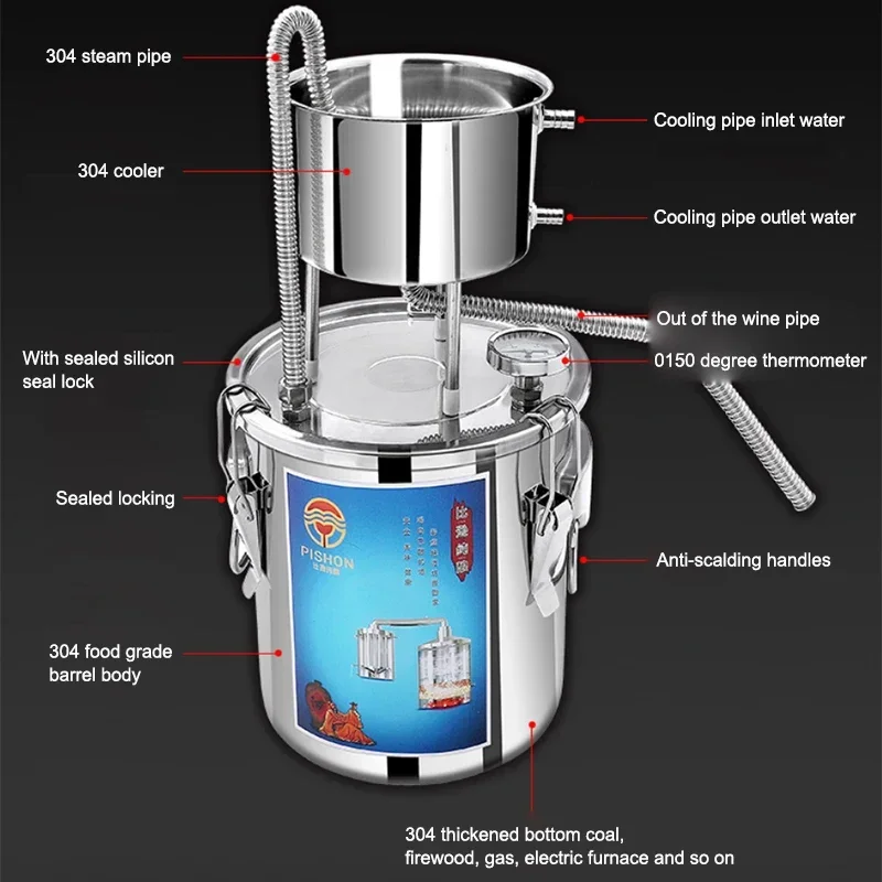 Home brewer Small household brewing equipment Pure dew shochu liquor food brewing machine Distillery stills toaster 2