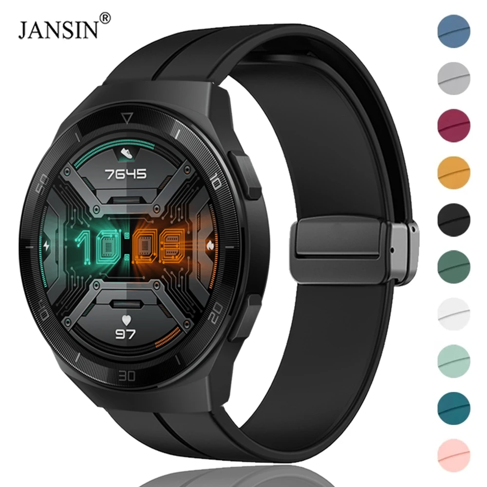 

Strap For Huawei Watch GT2E Sport Silicone Magnetic Buckle for Huawei Watch GT 2E Bracelet Wristband Correa Accessories
