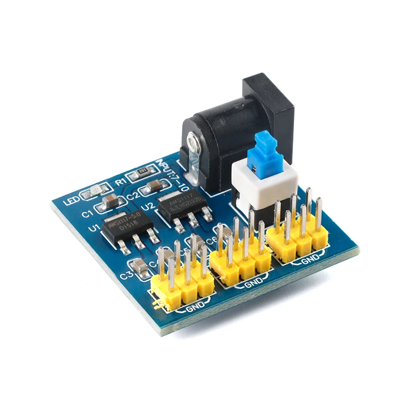 

Multiple DC-DC voltage conversion module Power supply from 12V to 3.3/5/12V AMS1117
