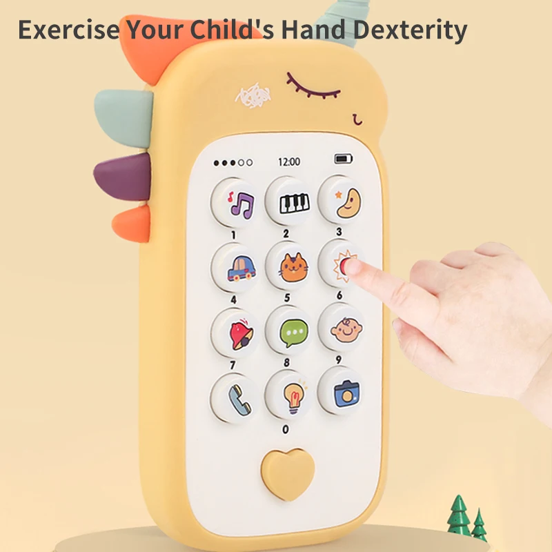 Baby Telephone Music Toy Sound Machine Kids Infant Early Educational Mobile Phone Gift cell phone toy learning toys
