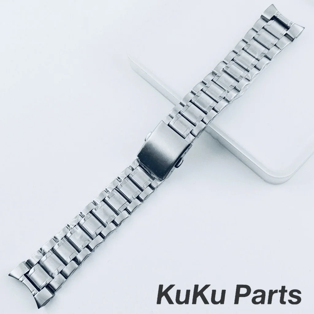 Silver Sapphire Crystal Watch Case with 33.5mm Dial Compatibility