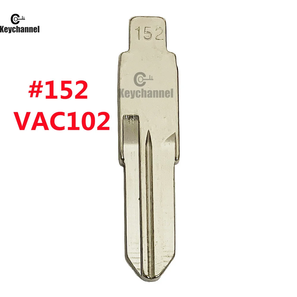 Keychannel 10PCS/LOT #152 Blade Car Key Blade VAC102 Blank for KEYDIY KD VVDI Xhorse Remote for Renault Megan Dacia Clio Duster