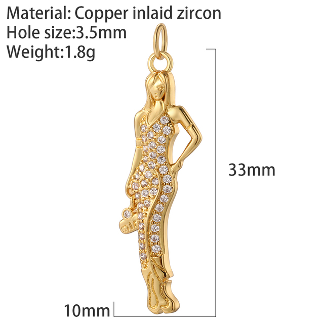 Girl Moon Star Sun Charms Diy Earrings Necklace Bracelet Evil Blue Eye Charms for Jewelry Making Supplies Gold Plated