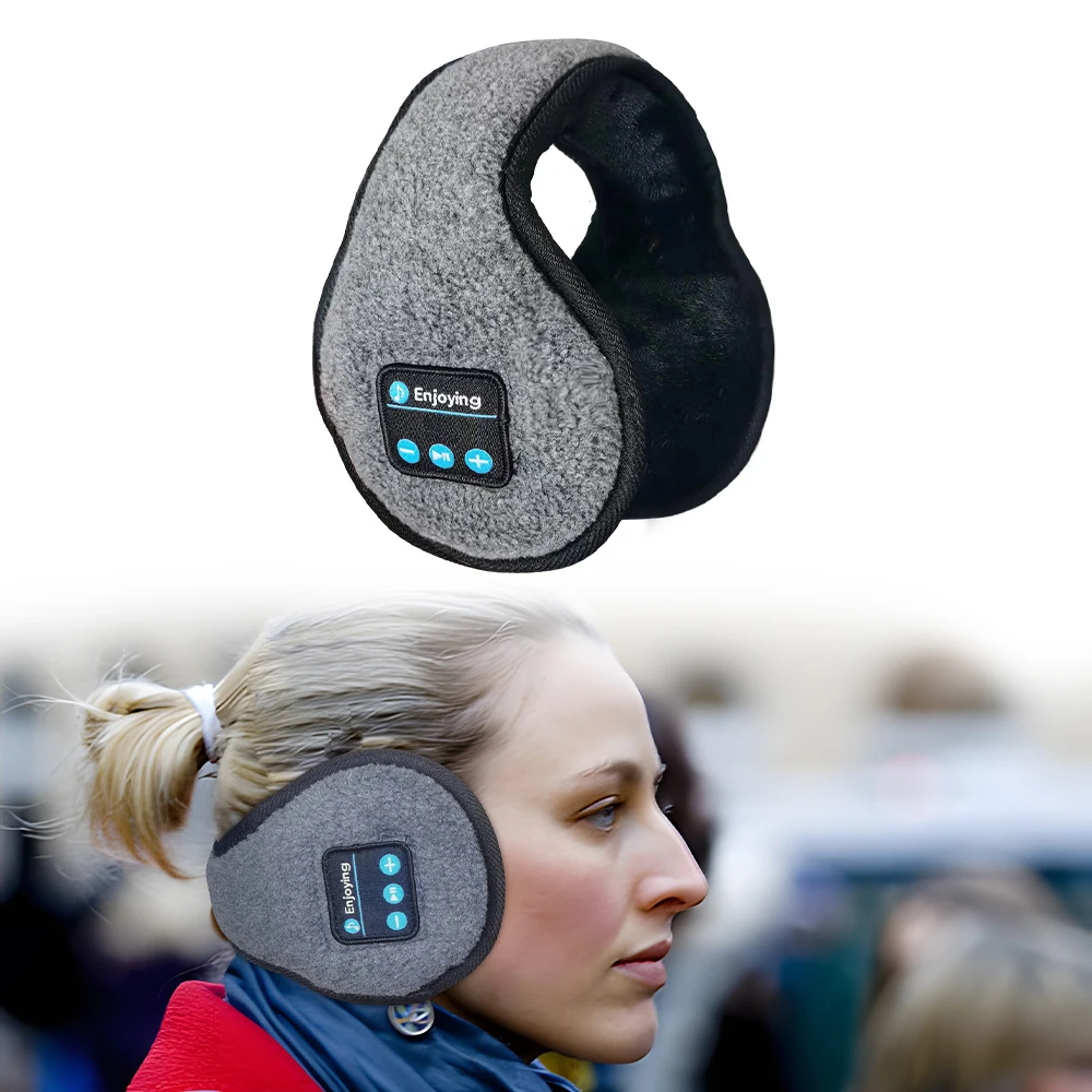 aliexpress.com - Wireless Headband Headphones Muffs, Earphone Warmer Earmuffs, Bluetooth Ear Warmer Music  Men’s  Women Winter Thick Casual Cap