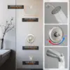 Tub Shower Faucet Set (Valve Included) with 6-Inch Rain Shower Head and Tub Spout Single-Handle Tub and Shower Trim Kit Brushed 3